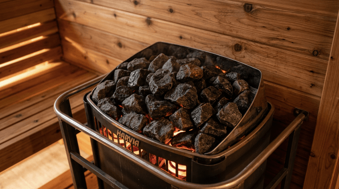 Keeping a Sauna Heater Clean Without Damaging the Wood